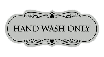 Signs ByLITA Designer Hand Wash Only Sign